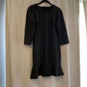 Ann taylor Ponte flounce dress